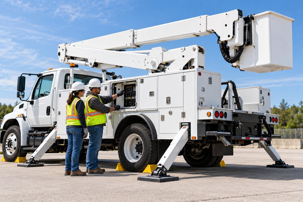 Bucket Truck Safety & Operation — illustrative safety training photograph