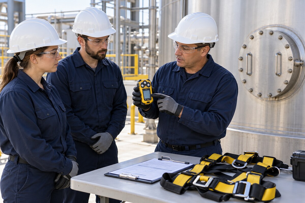 Confined Space & Basic Rescue — illustrative safety training photograph
