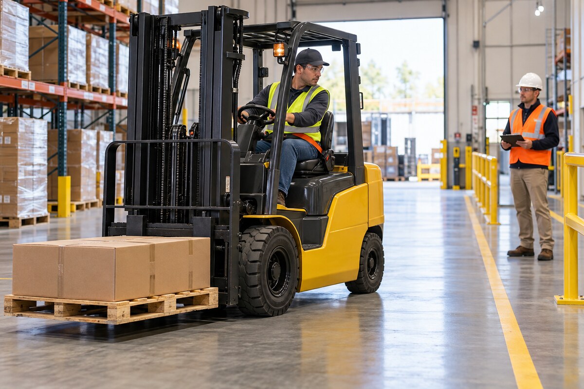 Forklift & Pallet Jack Safety & Operation — illustrative safety training photograph